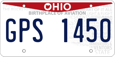 OH license plate GPS1450