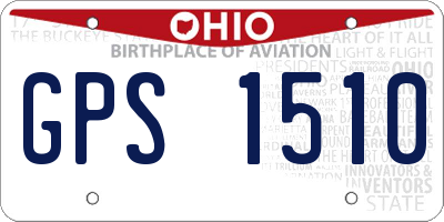OH license plate GPS1510