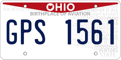 OH license plate GPS1561