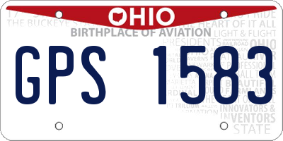 OH license plate GPS1583