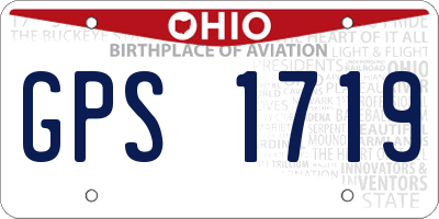 OH license plate GPS1719