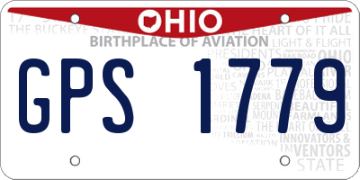 OH license plate GPS1779