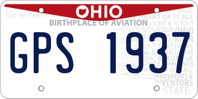 OH license plate GPS1937