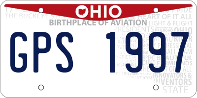 OH license plate GPS1997
