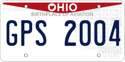 OH license plate GPS2004