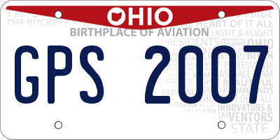 OH license plate GPS2007