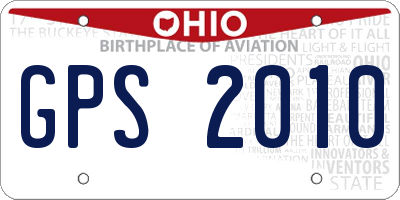 OH license plate GPS2010