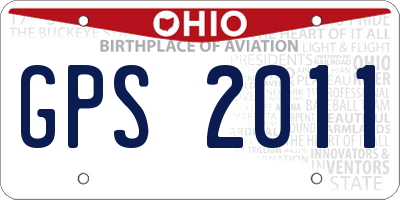 OH license plate GPS2011