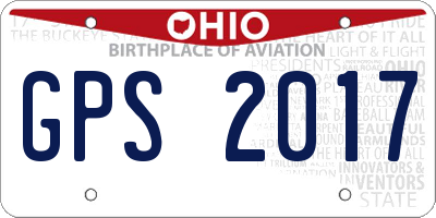 OH license plate GPS2017
