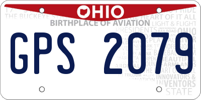 OH license plate GPS2079