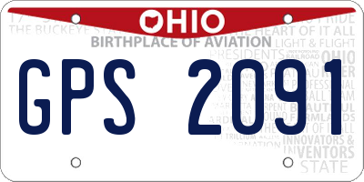 OH license plate GPS2091