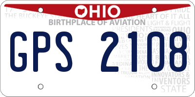 OH license plate GPS2108