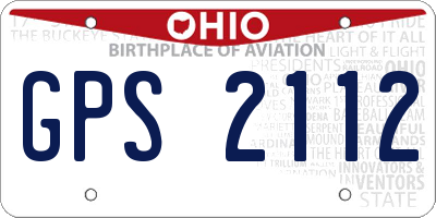 OH license plate GPS2112