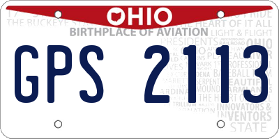 OH license plate GPS2113
