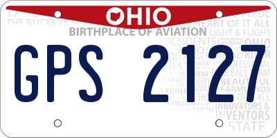OH license plate GPS2127