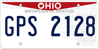 OH license plate GPS2128