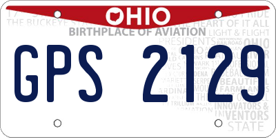 OH license plate GPS2129