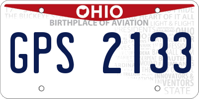 OH license plate GPS2133
