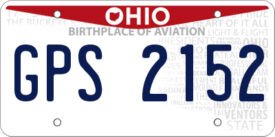 OH license plate GPS2152