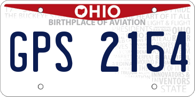 OH license plate GPS2154