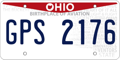 OH license plate GPS2176