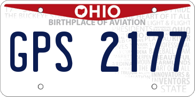 OH license plate GPS2177