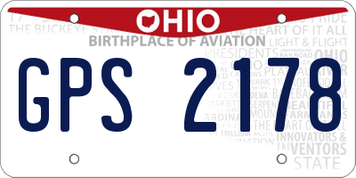 OH license plate GPS2178