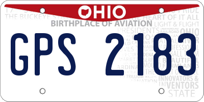 OH license plate GPS2183