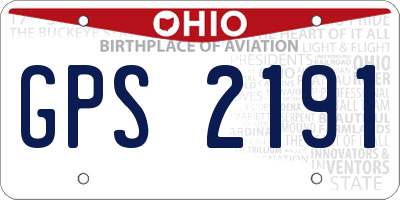 OH license plate GPS2191