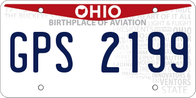 OH license plate GPS2199