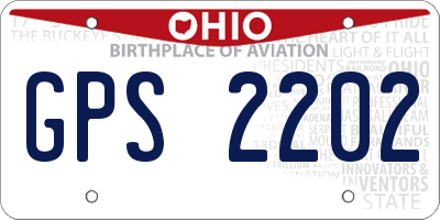 OH license plate GPS2202