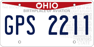 OH license plate GPS2211