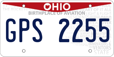OH license plate GPS2255