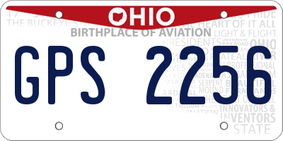 OH license plate GPS2256