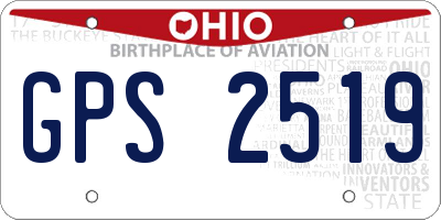 OH license plate GPS2519
