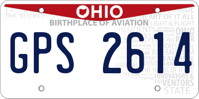 OH license plate GPS2614
