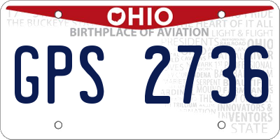 OH license plate GPS2736