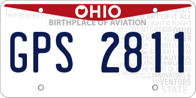 OH license plate GPS2811
