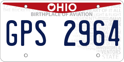 OH license plate GPS2964