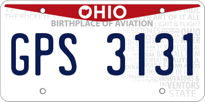OH license plate GPS3131