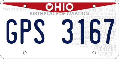 OH license plate GPS3167