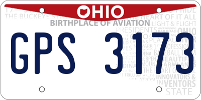 OH license plate GPS3173