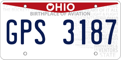 OH license plate GPS3187