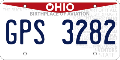 OH license plate GPS3282