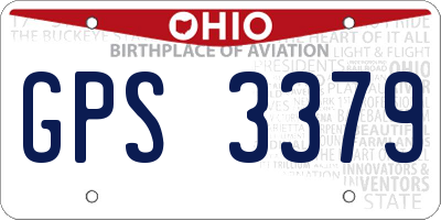 OH license plate GPS3379