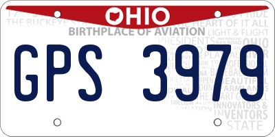 OH license plate GPS3979
