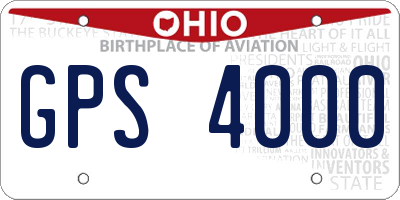 OH license plate GPS4000