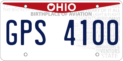 OH license plate GPS4100