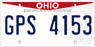 OH license plate GPS4153