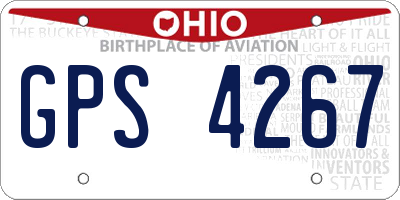 OH license plate GPS4267